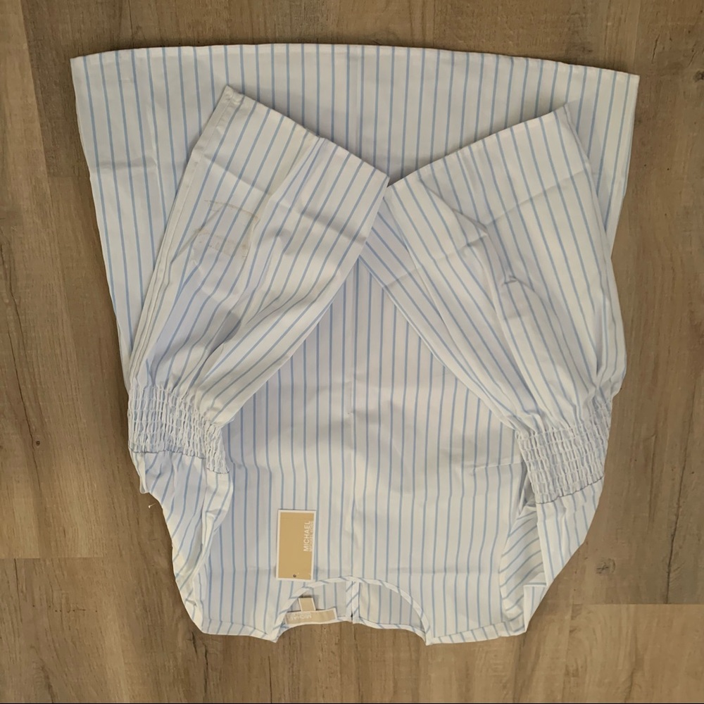Michale Kors Striped Blouse Top Size Small